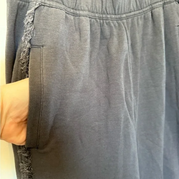 Free People Movement Where The Wind Blows Grey Fringe Jogger Sweatpants Size XS - Picture 6 of 13